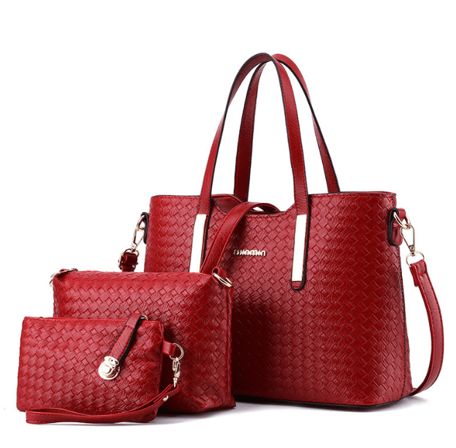 A1014  3 piece set bags 2 purse and handbags bags women handbags ladies combination bags