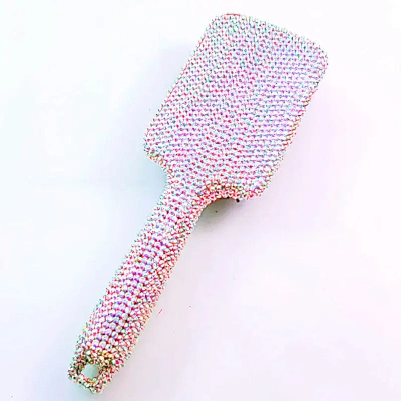 ab White Bling Brush And Comb