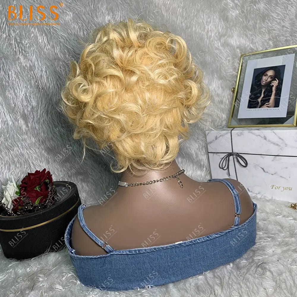 accept customization / 2 Short Human Hair Wigs