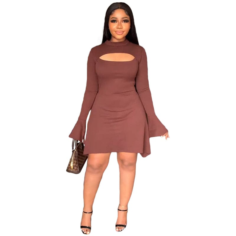 african ladies korean style high quality women modest cotton sexy long sleeve dress 2023 spring high quality clothing for women