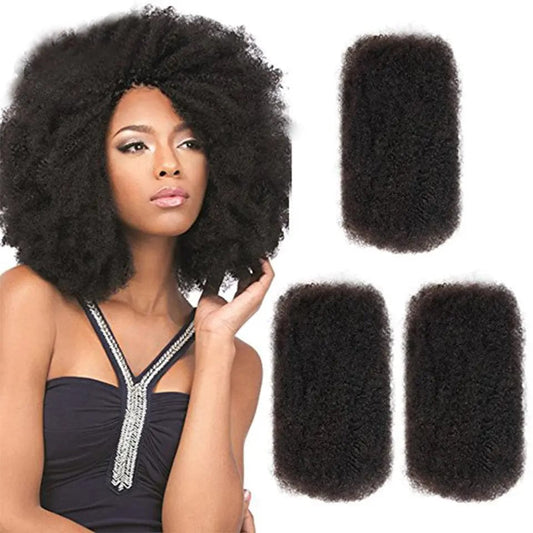 Afro kinky bulk and weave hair bundles