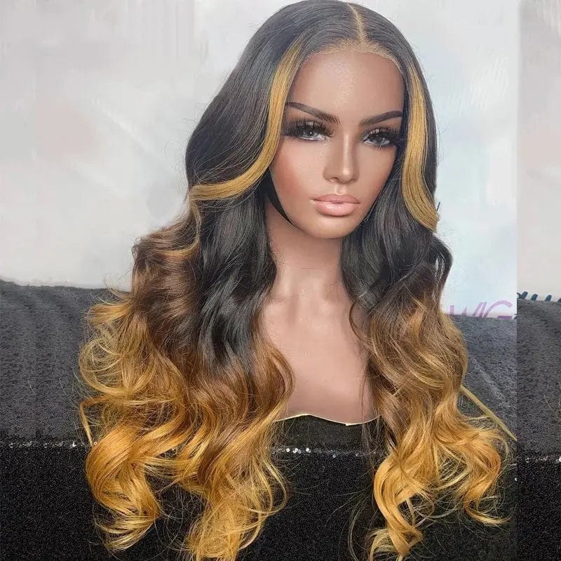 Allure Romance Gradient Brown Wigs Body Wave