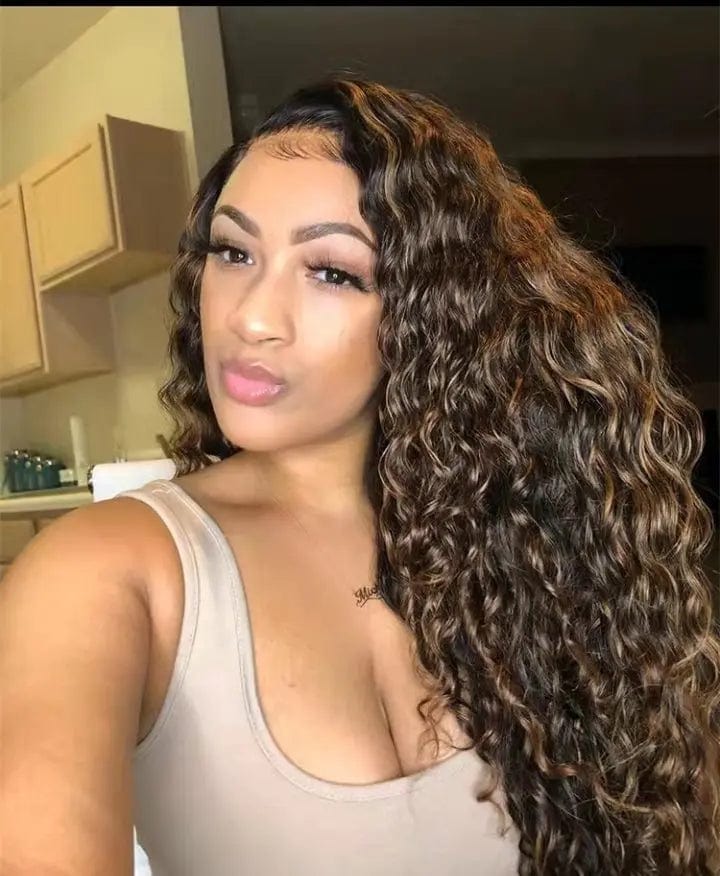 Allure Romance Long Curly Wig Highlights Hair