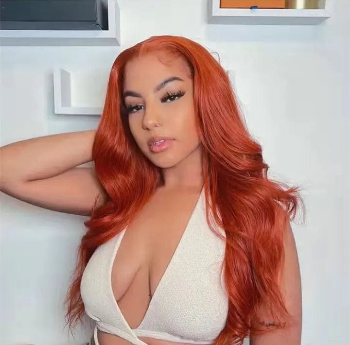 Allure Romance Natural Wavy Wigs Orange Ginger