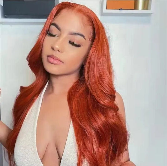 Allure Romance Natural Wavy Wigs Orange Ginger