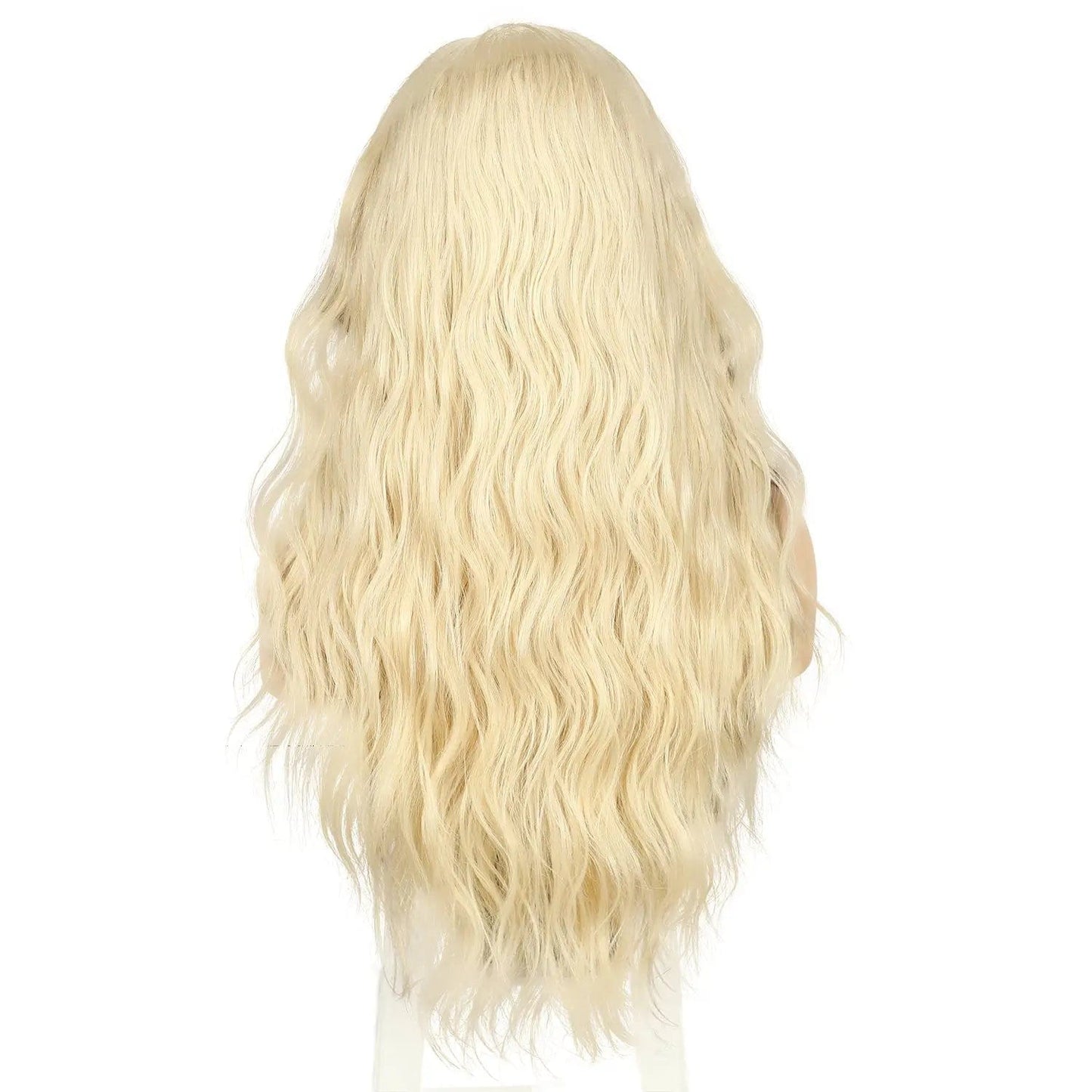 Anogol Synthetic Headband Wig Beige Long Loose Wave