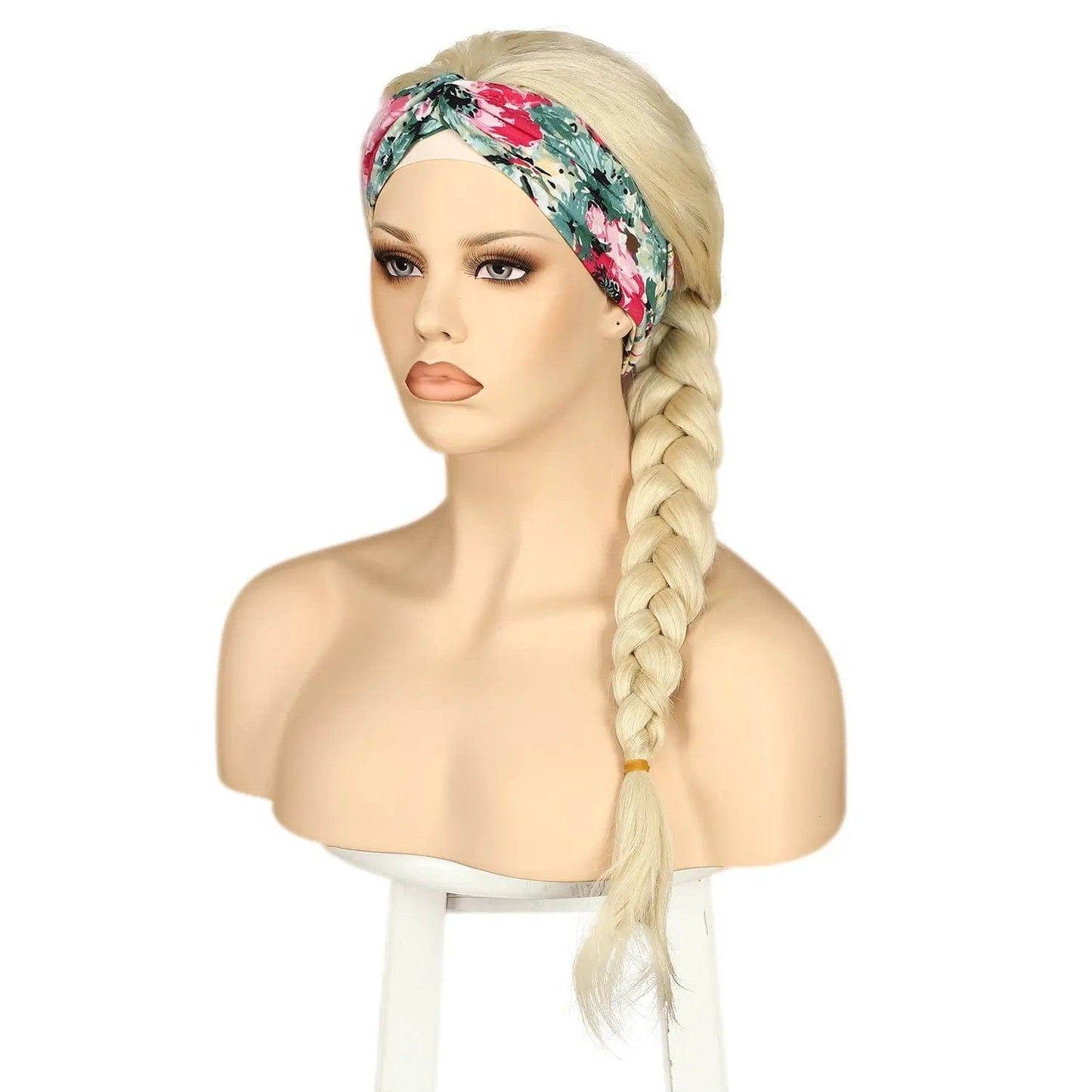 Anogol Synthetic Headband Wig Beige Long Loose Wave