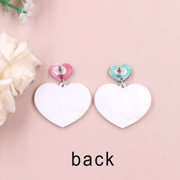 as picture / 1.1*1.4in / green MD141ER2115 1pair New product CN Drop heart ugly sweater TRENDY christmas Acrylic earrings Jewelry for women