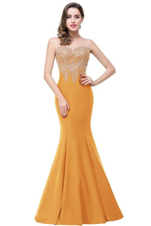 Banquet evening dress European and American sexy fishtail long backless long party dress drop shipping fulfill