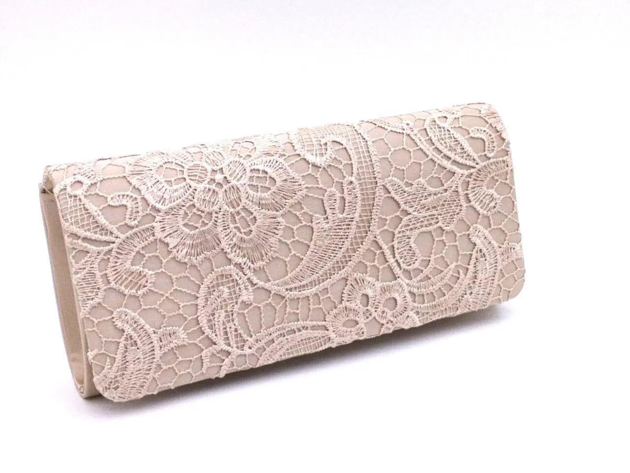 Beige Hot Selling Fashionable Satin Satin Lace Dinner Bridal One Shoulder Fashion Korean Banquet Bag Clutch Evening Bag