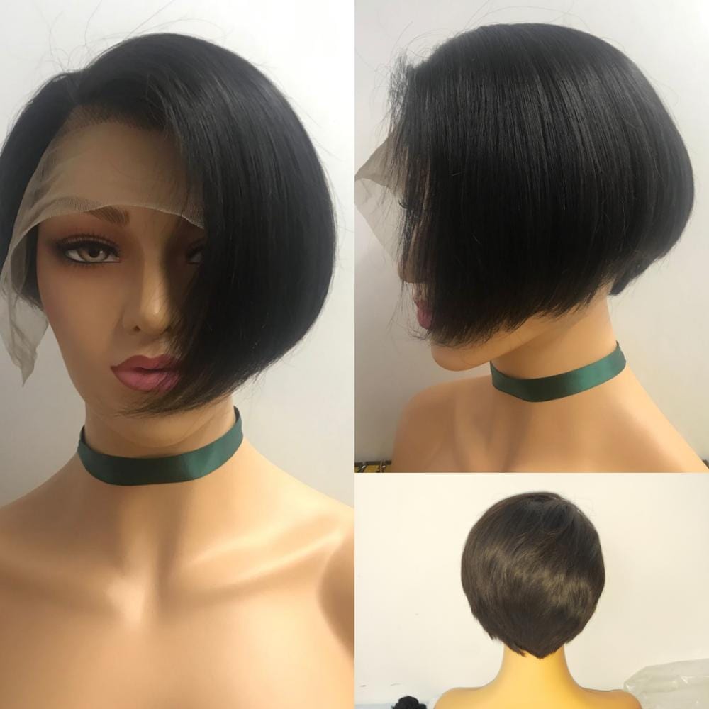 best sale pixie cut human hair wig in stock