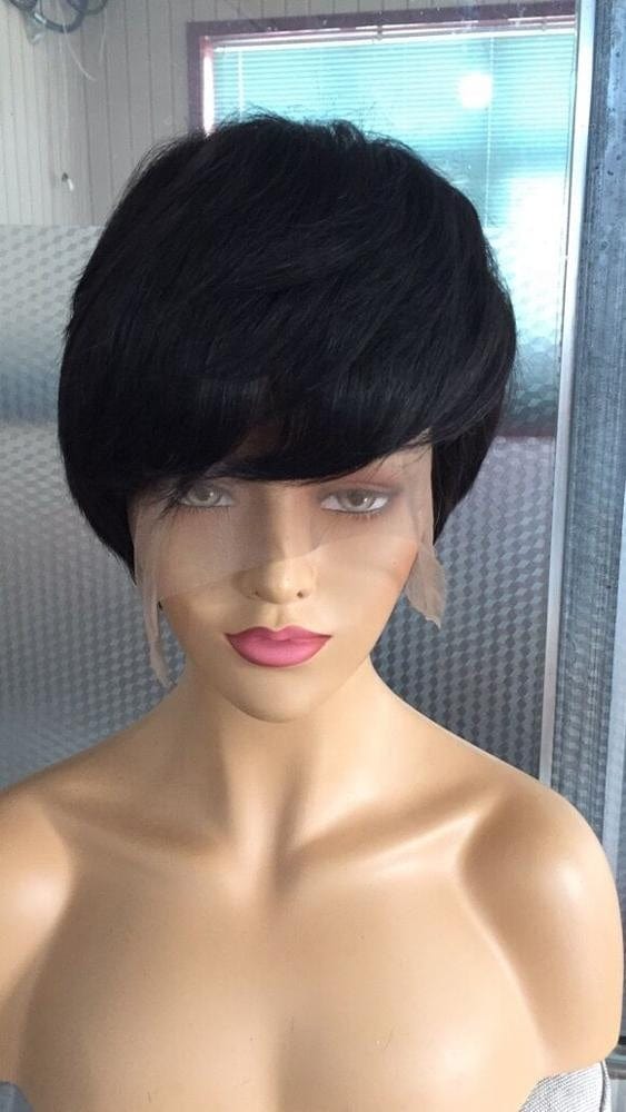 best sale pixie cut human hair wig in stock