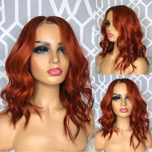 Best Selling Long Wavy Wigs Red Brown Hair