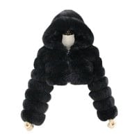 Black Friday Sale QIUCHEN- QC20032 new arrival hot sale luxury jacket plus size fluffy real natural fox fur coat with hood