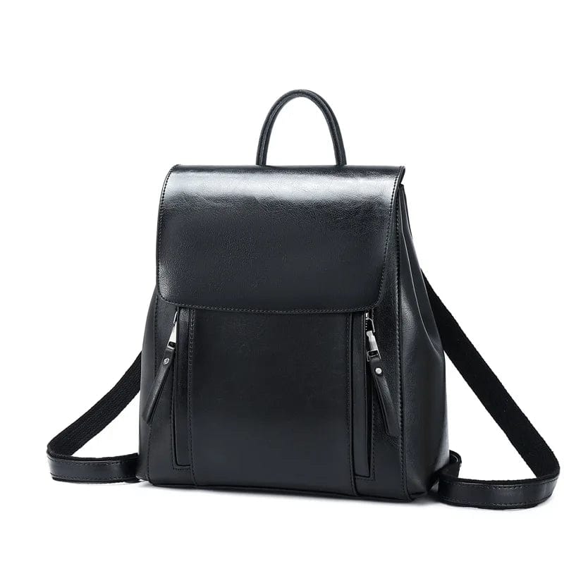 Black Small Ladies Shoulder Bags Backpack Purse for Women Fashion Leather Designer Travel