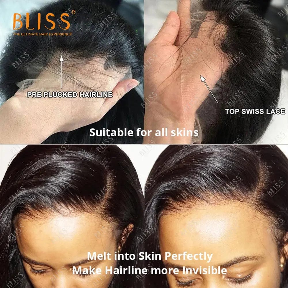 Bliss Human Hair Lace Front Wigs Closure Bob Wigs