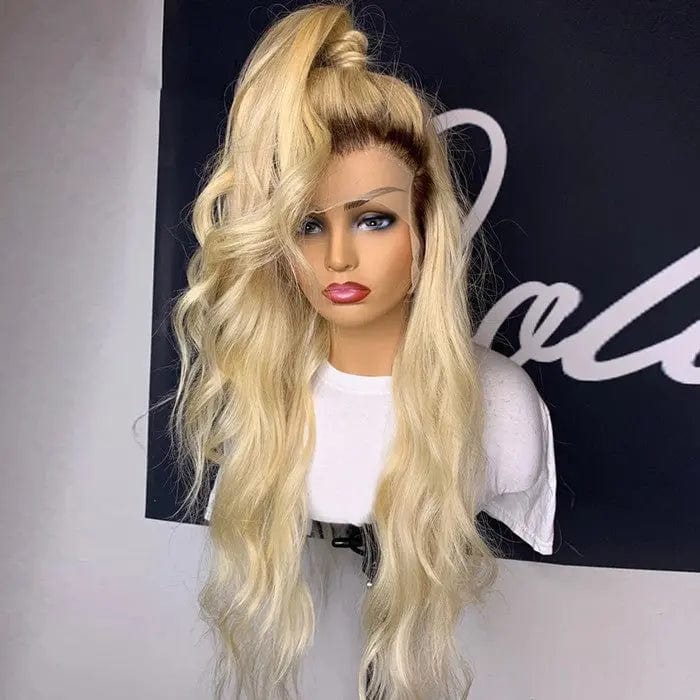 Blonde Black Ombre Loose Wave Wig