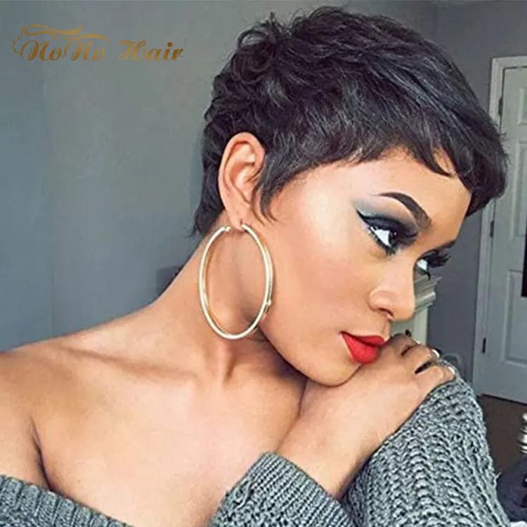 Bob Short Hair Brazilian Bob Pixie Cut Wigs