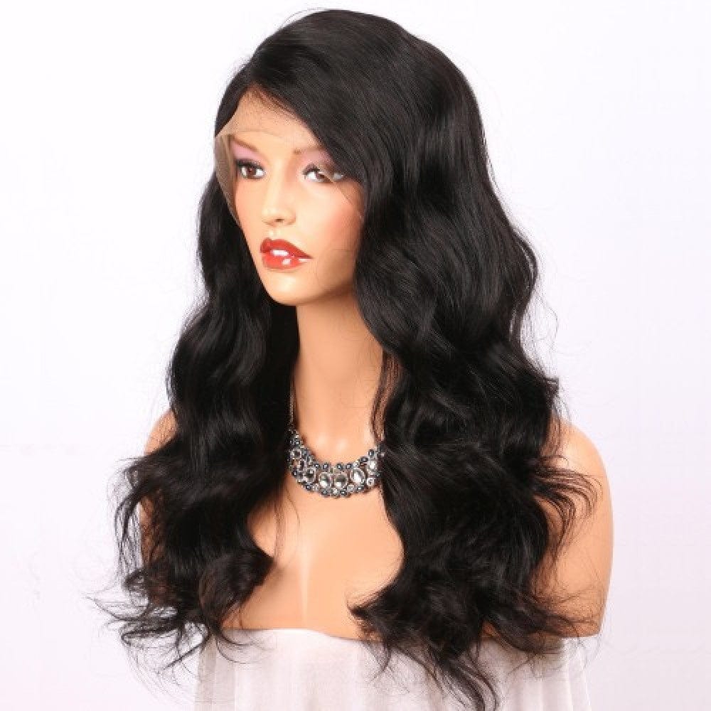 Body Wave 360 Lace Front Wigs Human Hair Pre Plucked Bleached Knots 360 Lace Frontal Wig Free Part 180% Density