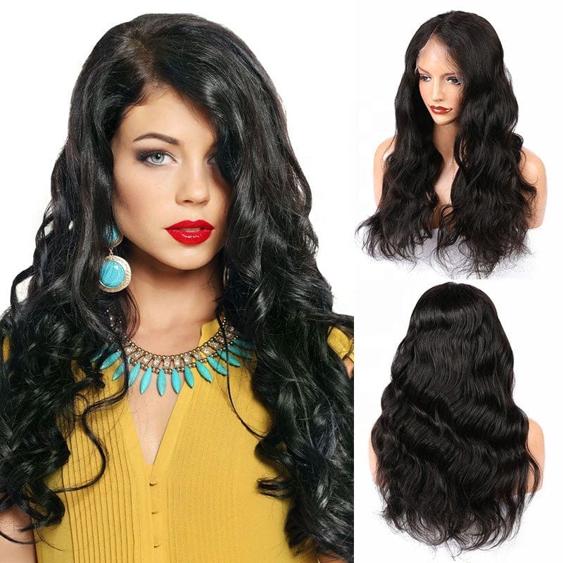 body wave virgin hair 360 wigs vendor full lace with baby hair 4x4 lace closure wigs for black women