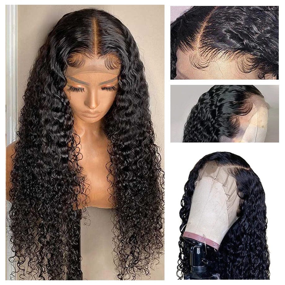 Brazilian Deep Wave 360 HD Lace Wig with Transparent Lace