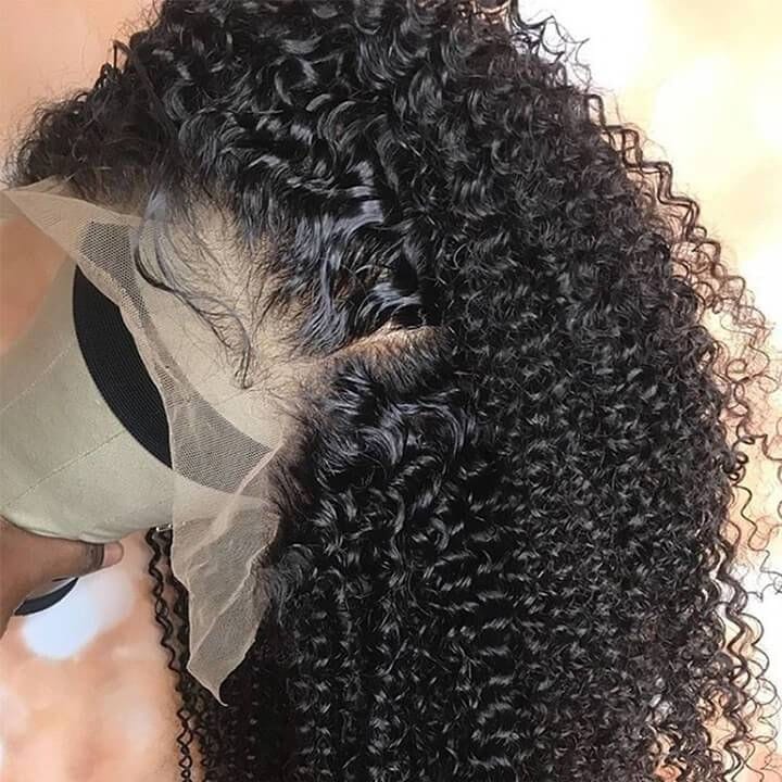 Brazilian Deep Wave 360 HD Lace Wig with Transparent Lace