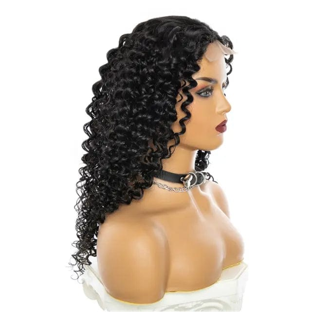 Brazilian Hair Deep Curly Human Hair Lace Wig