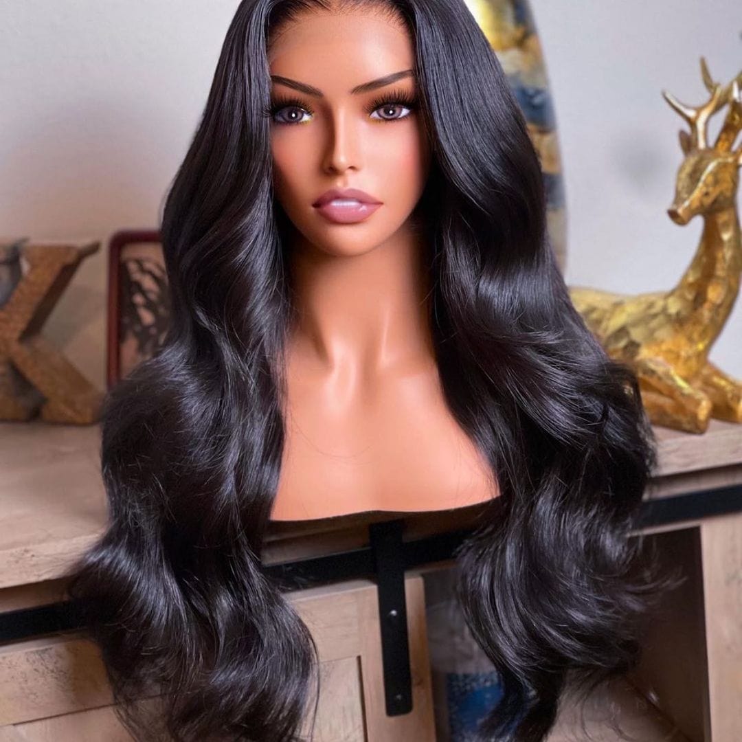 Brazilian Human Hair Wig Bundles With Closure Virgin Cuticle Aligned Hair Loose Wave Wig 200% Density Vendor