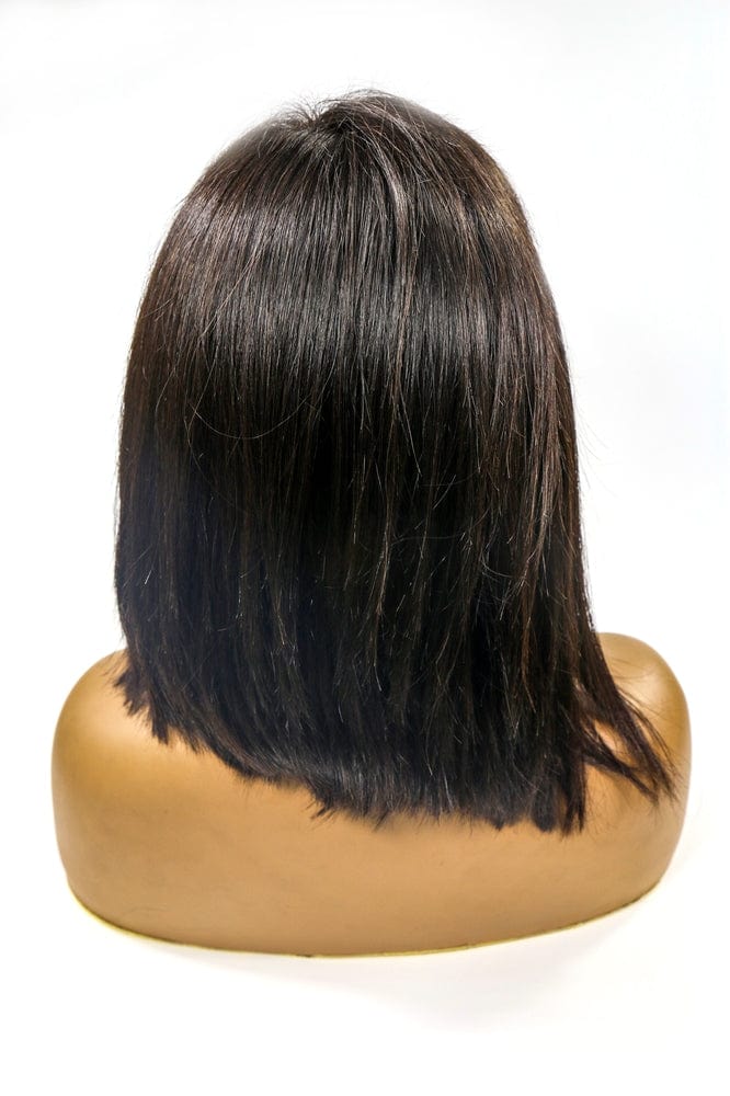 Brazilian Virgin Bob Lace Closure Front Wigs Human Hair for Black Women Glueless Pre Plucked with Baby Hair Short Bob Straight