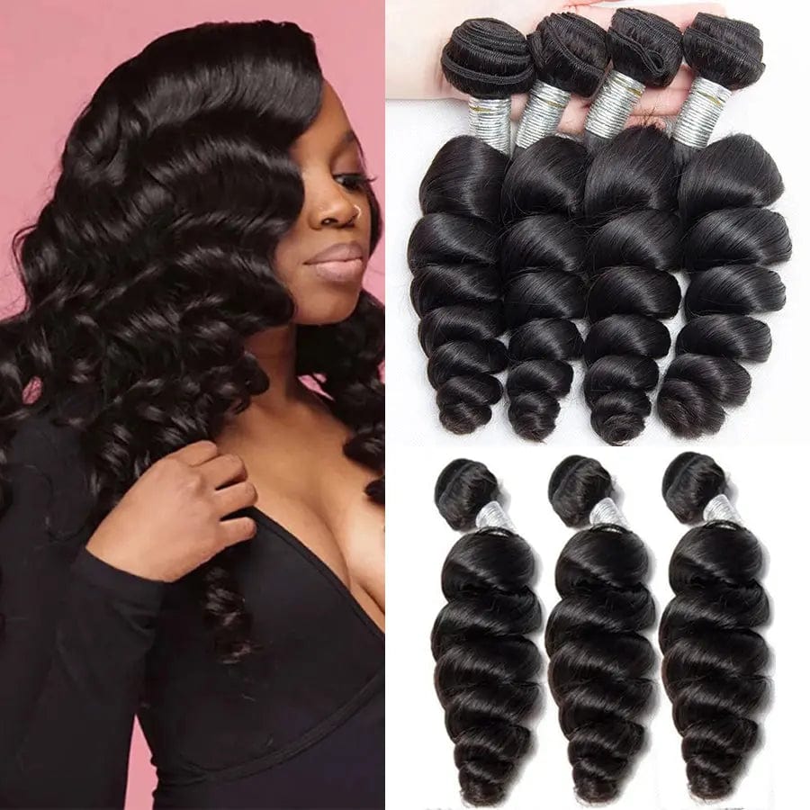 Brazilian Virgin hair Loose Wave Bundles