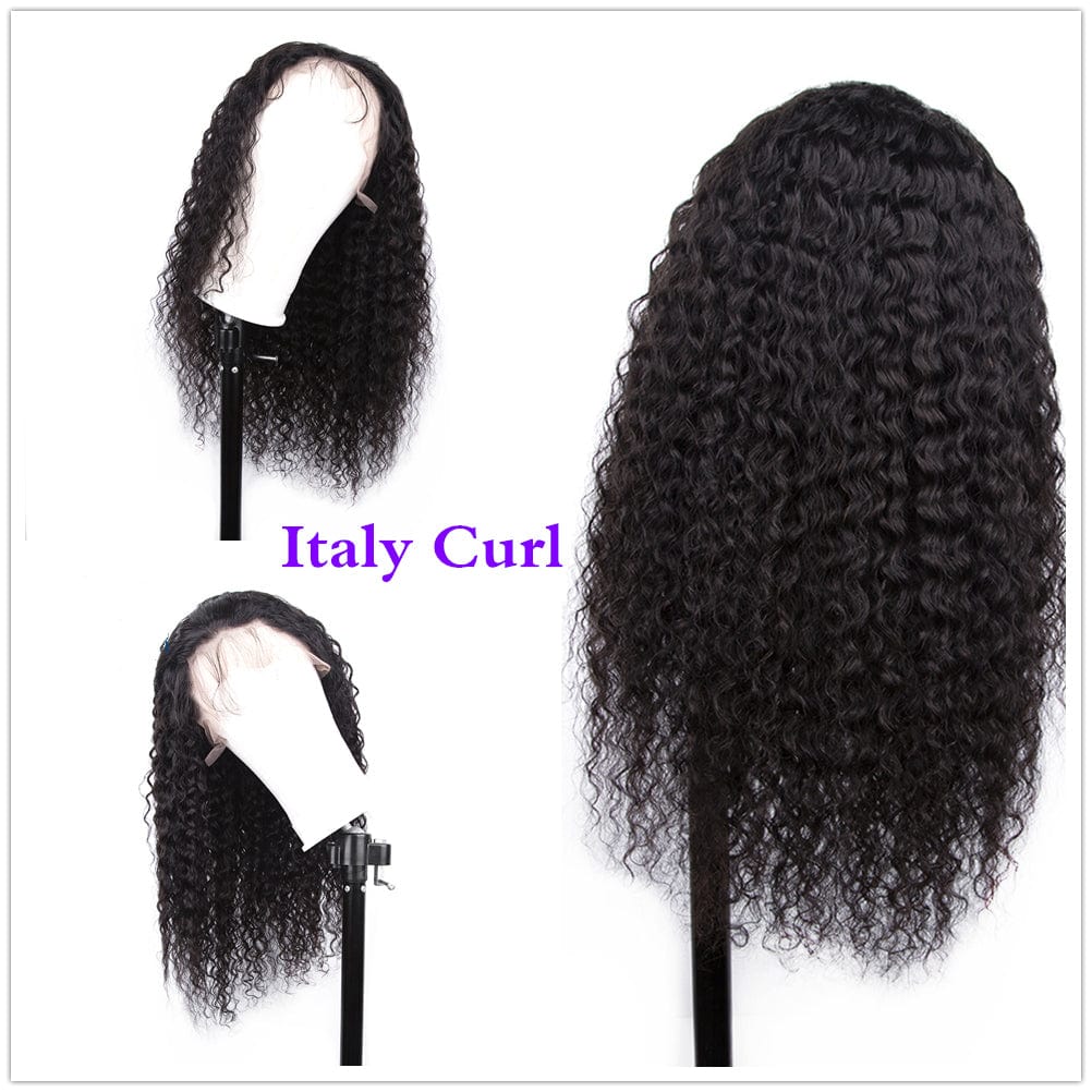 Brazilian Virgin Remy Hair Lace Wigs Pre Plucked 13X4 150% Density Deep T Shape Middle Part HD Lace Frontal Human Hair Wigs