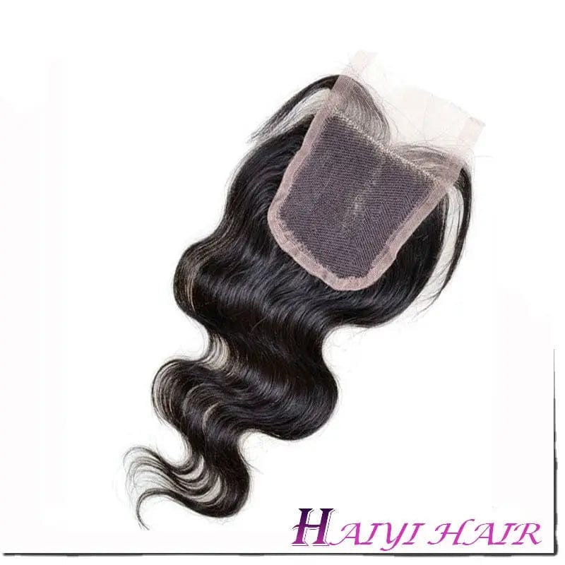 Bundle Deal 22in+24in+26in+18in Lace Closure / Natural Black Cuticle Aligned Real Human Hair