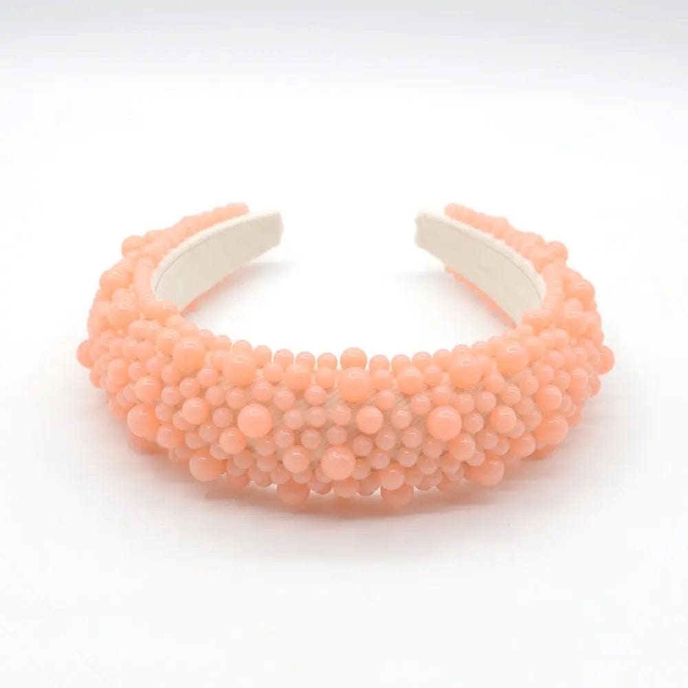 C 2 Black White Gray Pink Pearl Headband