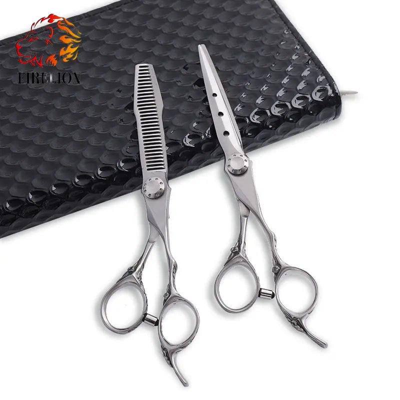 Carved handle VG10 Steel Barber Scissors