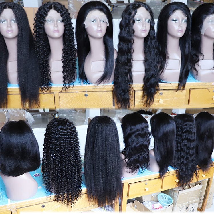 Cheap Wholesale Hair Wigs Human Lace Front Closure Brazilian Transparent Lace Closure Human Hair Wigs For Black Women