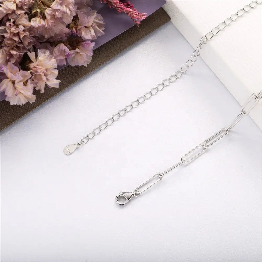 Classic Link Chain Necklaces 925 Sterling Silver Lobster Clasp Necklace Suited For DIY Charms & Pendants For Women Jewelry