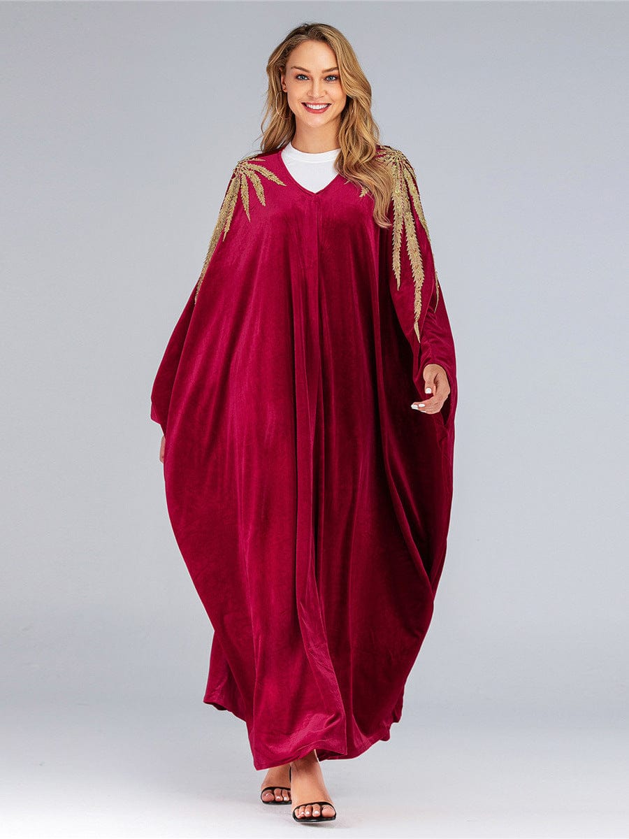 Cm123 High Quality Long Sleeve Long Dress Abaya Muslim Dresses Dubai Dress