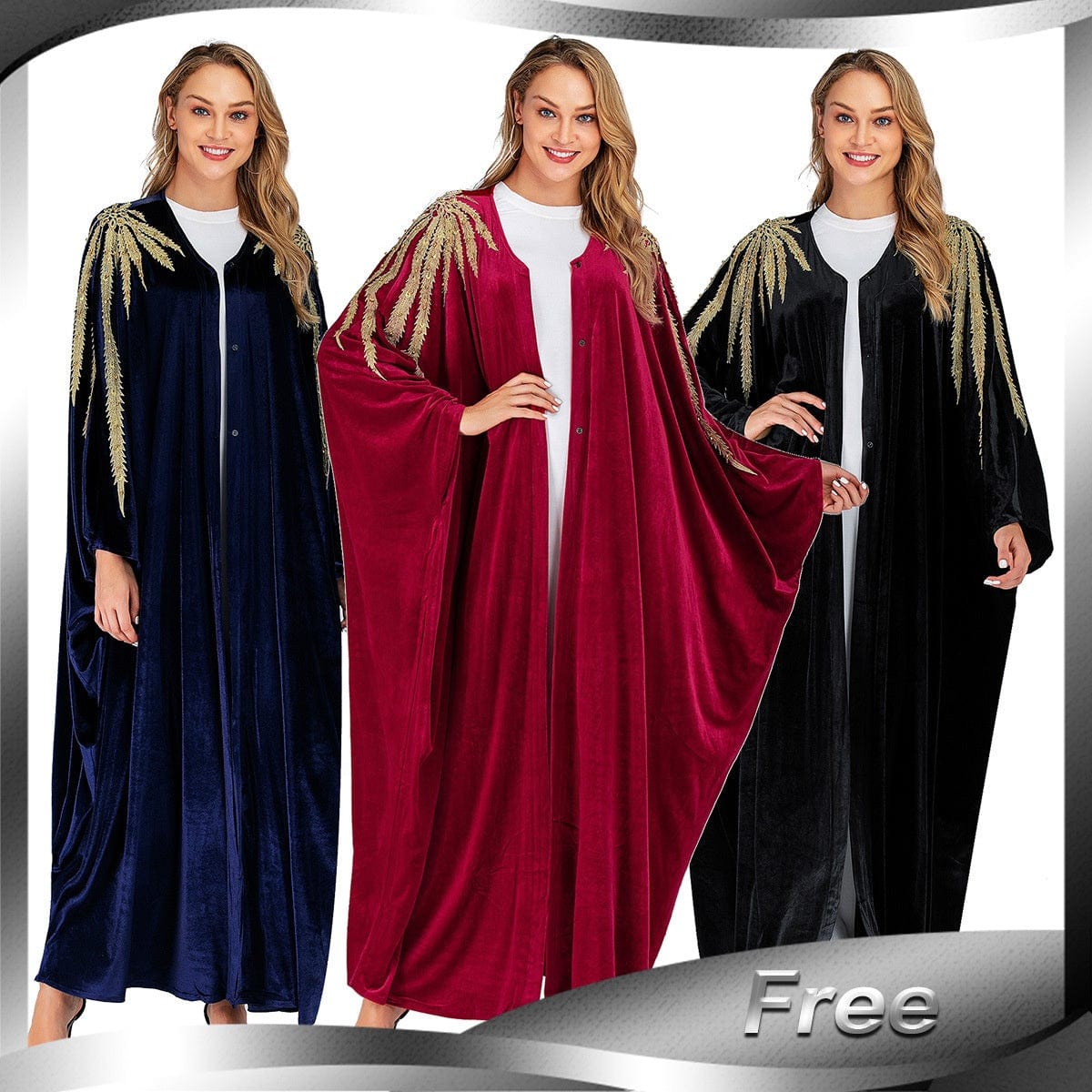 Cm123 High Quality Long Sleeve Long Dress Abaya Muslim Dresses Dubai Dress