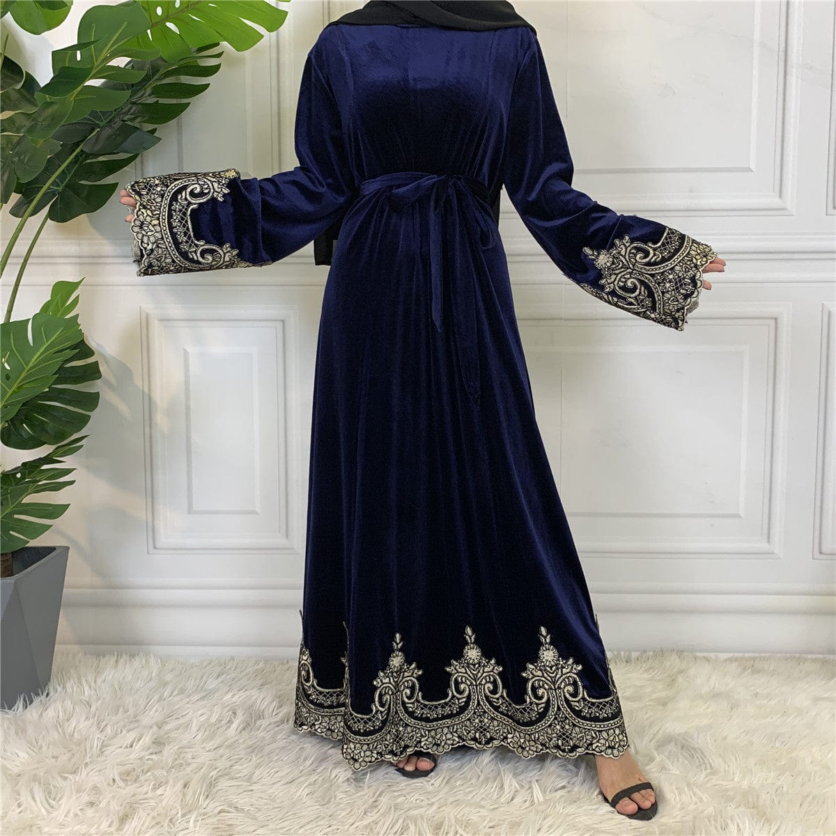 Cm157 Women Long Sleeve Summer Muslim Dress Islamic Clothing Abaya Dress