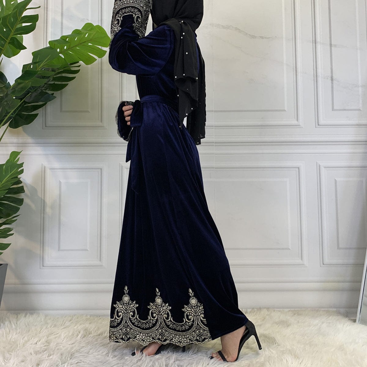 Cm157 Women Long Sleeve Summer Muslim Dress Islamic Clothing Abaya Dress