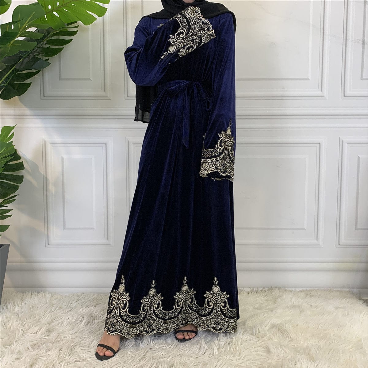 Cm157 Women Long Sleeve Summer Muslim Dress Islamic Clothing Abaya Dress