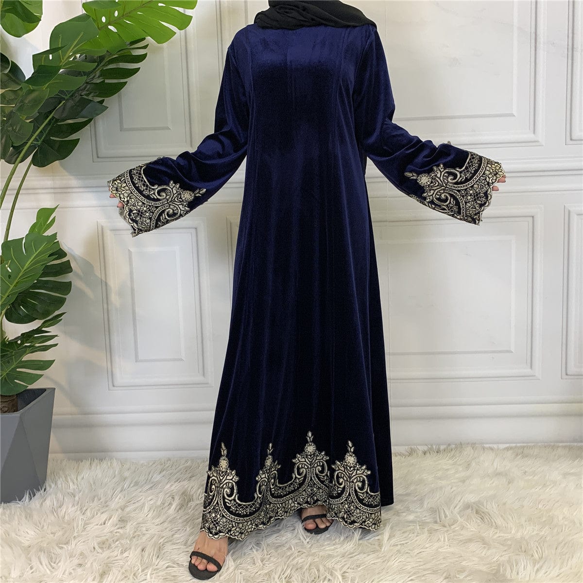 Cm157 Women Long Sleeve Summer Muslim Dress Islamic Clothing Abaya Dress