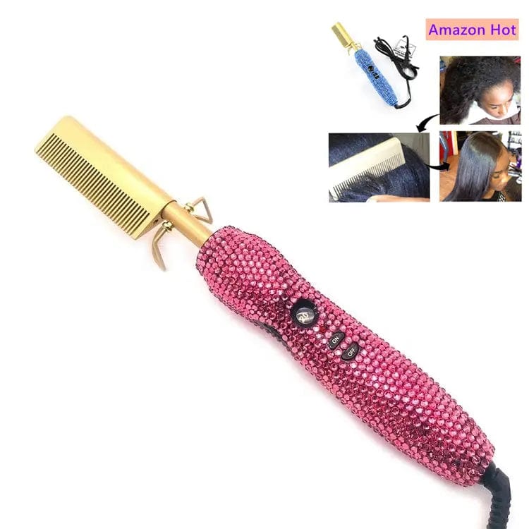 Copper Brush Hair Straightener