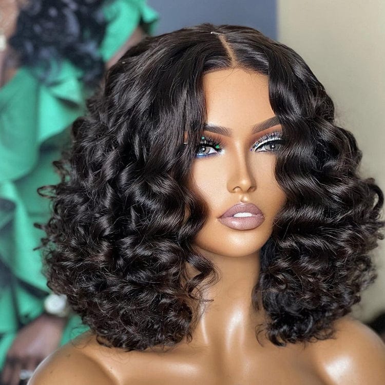 curly wig venodr bob frontal human hair wigs Glueless Brazilian Human hair Short Bob Human Hair Wig