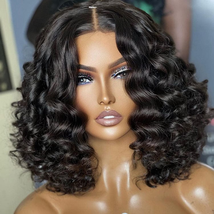 curly wig venodr bob frontal human hair wigs Glueless Brazilian Human hair Short Bob Human Hair Wig