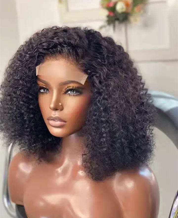 Customized Bob Curly Wig #2 Black Deep Curly Hair