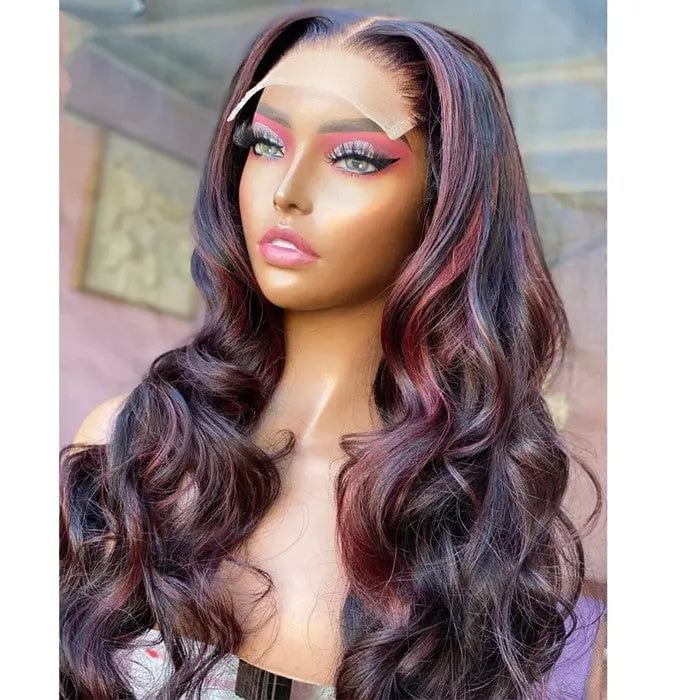 Customized HD Lace Front Long Wavy Wigs