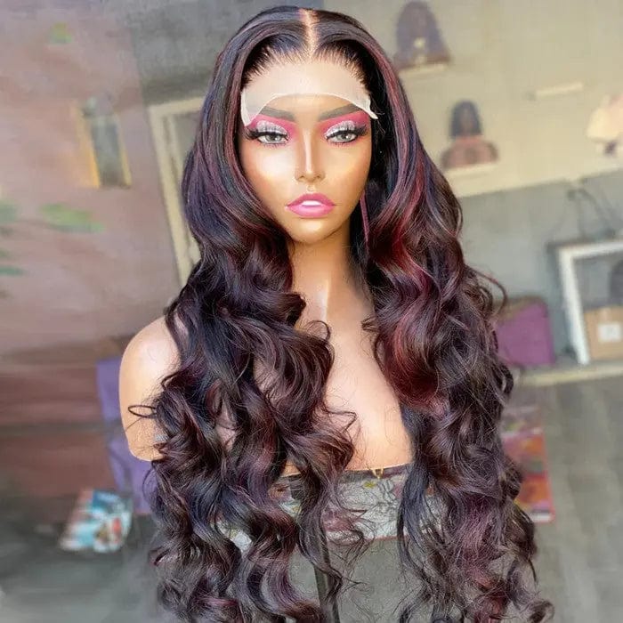 Customized HD Lace Front Long Wavy Wigs