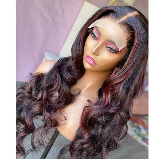 Customized HD Lace Front Long Wavy Wigs