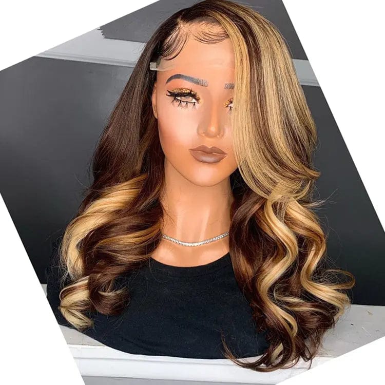 Customized Texture Long 40 Inches Honey Brown Wigs